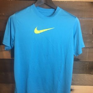 Nike Dri-Fit XL Workout short sleeve Blue t-shirt